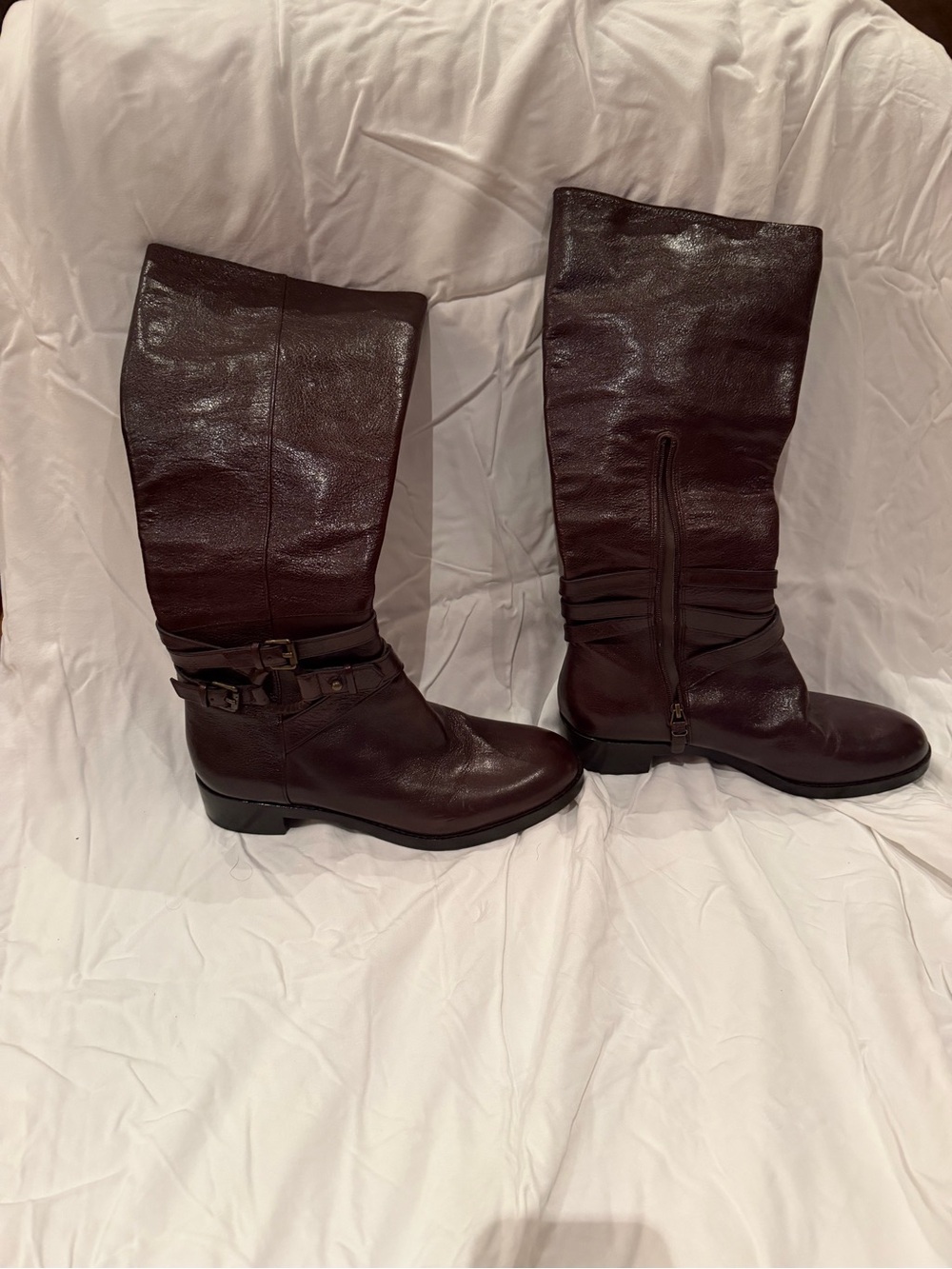 Via Spiga Deep Brown Over-the-Knee Leather Boots